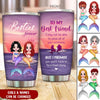 Besties Forever Sunset Background Mermaid Custom Gift For Bestie Best Friend Glitter Tumbler DHL23MAY22NY1 Glitter Tumbler Humancustom - Unique Personalized Gifts 20 Oz
