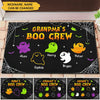Customized Grandma's Boo Crew Nana Mom Custom Nickname Names Halloween Family Best Gift Doormat HLD05AUG22TT1 Doormat Humancustom - Unique Personalized Gifts Small (40 X 50 CM)