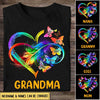 Grandma Grandkids Infinity Love Family Mother's Day Gift Heart Butterflies Rainbow Tshirt HLD18APR22TT1 Black T-shirt and Hoodie Humancustom - Unique Personalized Gifts Classic Tee Black S