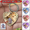 Memorial Gift, Colorful Background Upload Photo God Has You In His Arms, I Have You In My Heart Customized Wooden Keychain LPL02JUL22TP1 Custom Wooden Keychain Humancustom - Unique Personalized Gifts 6.5x6.5 cm