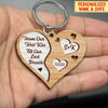 Personalized From Our First Kiss Till Our Last Breath Couple Wooden Keychain Ntk30mar22ct1 Custom Wooden Keychain Humancustom - Unique Personalized Gifts 4.5x4.5 cm
