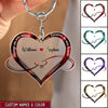 Personalized Couple Quotes and Color Heart Acrylic Keychain KNV10JUN22TT1 Acrylic Keychain Humancustom - Unique Personalized Gifts 4.5x4.5 cm