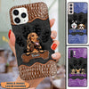 Dog Mom Puppy Pet Dogs Lover Texture Leather Paw Personalized Phone Case BSH01OCT22VA1 Silicone Phone Case Humancustom - Unique Personalized Gifts Iphone iPhone 14