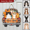 Personalized Cat Mom Fall Season Truck Shape Wooden Sign NTN16SEP22TT1 Shape Wooden Sign Humancustom - Unique Personalized Gifts Size 1: 12x12 inches