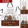 Custom Breed Dog Puppy Lover Every Snack You Make Every Meal You Bake Funny Gift Leather Pattern Apron HLD24MAR22NY2 Apron Humancustom - Unique Personalized Gifts Measures 27" x 30"