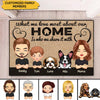 What We Love Most About Our Home Personalized Doormat NVL09JUN22CT3 Doormat Humancustom - Unique Personalized Gifts Small (40 X 50 CM)