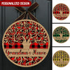 Grandma's House Tree Family Personalized Color Shape wooden sign KNV27APR22NY1 Shape Wooden Sign Humancustom - Unique Personalized Gifts Size 1: 12x12 inches