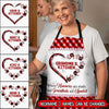 Customized Grandma Kitchen Where Memories Are Made & Grandkids Are Spoiled Mother's Day Gift Apron HLD23MAR22TP1 Apron Humancustom - Unique Personalized Gifts Measures 27" x 30"