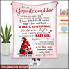 Grandma- Mom Gnome with Granddaughter Grandson Personalized Fleece Blanket DDL10MAY22XT1 Fleece Blanket Humancustom - Unique Personalized Gifts Medium (50x60in)