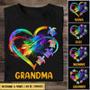 Turtle Grandma Grandkids Infinity Love Family Mother's Day Heart Gift Tshirt HLD19APR22TT5 Black T-shirt and Hoodie Humancustom - Unique Personalized Gifts Classic Tee Black S