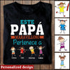 Este Papa Maravilloso Pertenece a Personalized Shirt NLA21MAY22XT1 Black T-shirt and Hoodie Humancustom - Unique Personalized Gifts Classic Tee Black S