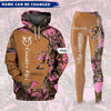 Country Girl Deer Hunting Leather Parttern Personalized Hoodie and Legging KNV02MAR22DD1 Combo Hoodie and Legging Humancustom - Unique Personalized Gifts Combo XS S