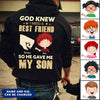 Father and Son Best Friend Custom Hoodie PM08JUN22CA1 Black T-shirt and Hoodie Humancustom - Unique Personalized Gifts Classic Tee Black S