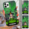 Personalized Grandma Witch With Bat Grandkids Halloween Phone Case BSH22AUG22VA3 Silicone Phone Case Humancustom - Unique Personalized Gifts Iphone iPhone 13