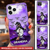 Halloween Gnome Grandma- Mom With Bat Kids Personalized Phone Case LPL19AUG22TP2 Silicone Phone Case Humancustom - Unique Personalized Gifts Iphone iPhone 13