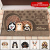 Personalized Dog Mom Puppy Pet Dogs Lover Doormat NVL19FEB22TT3 Doormat Humancustom - Unique Personalized Gifts Small (40 X 50 CM)