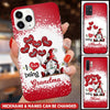 Personalized Grandma Nana Mom Gnomes Balloons Heart Phone case NVL05OCT22TP1 Silicone Phone Case Humancustom - Unique Personalized Gifts Iphone iPhone 14