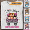Personalized I Love Being A Grandma Panther Truck Loading Kids White T-shirt Ntk15jan22va1 White T-shirt Humancustom - Unique Personalized Gifts 2XL White