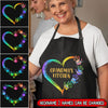 Personalized Grandma's Kitchen Hand Heart Grandkids Apron NVL23MAR22TP1 Apron Humancustom - Unique Personalized Gifts Measures 27" x 30"