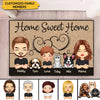 Home Sweet Home Personalized Family Doormat NVL17JUN22CT1 Doormat Humancustom - Unique Personalized Gifts Small (40 X 50 CM)