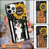 Personalized Dog Mom Custom Dog Sunflower Phone Case NLA13JUN22VA1 Silicone Phone Case Humancustom - Unique Personalized Gifts Iphone iPhone 13