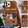 Dog Mom Loves Puppy Pet Dogs Sedge Pattern Personalized Phone case BSH20AUG22CT1 Silicone Phone Case Humancustom - Unique Personalized Gifts Iphone iPhone 13