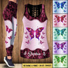 Love Butterfly Custom Color Legging and Tanktop KNV16APR22TT1 Combo Legging and Tanktop Humancustom - Unique Personalized Gifts Combo S M
