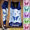 Blessed To Be Called Grandma Butterfly Custom Color Legging and Tanktop KNV16APR22TT3 Combo Legging and Tanktop Humancustom - Unique Personalized Gifts Combo S M