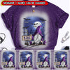 Violet Halloween Gnome Grandma- Mom With Bat Kids Personalized 3D T-shirt LPL23AUG22TP2 3D T-shirt Humancustom - Unique Personalized Gifts Hoodie S