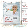 Hummingbird in Snow I Will Carry You With Me Till I See You Again Personalized Memorial Fleece Blanket HTN17AUG22VA1 Fleece Blanket Humancustom - Unique Personalized Gifts Medium (50x60in)