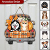 Personalized Dog & Cat Mom Fall Season Truck Shape Wooden Sign NTN19SEP22TT3 Shape Wooden Sign Humancustom - Unique Personalized Gifts Size 1: 12x12 inches