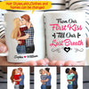 Personalized From Our First Kiss Till Our Last Breath White Mug White Mug Dreamship 11oz