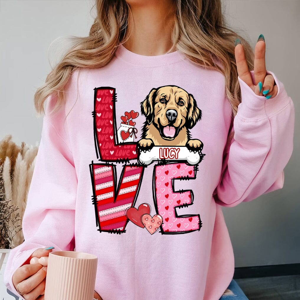 Love Dog Pet Personalized Sweatshirt Hoodie T-shirt CTL25DEC23TT4