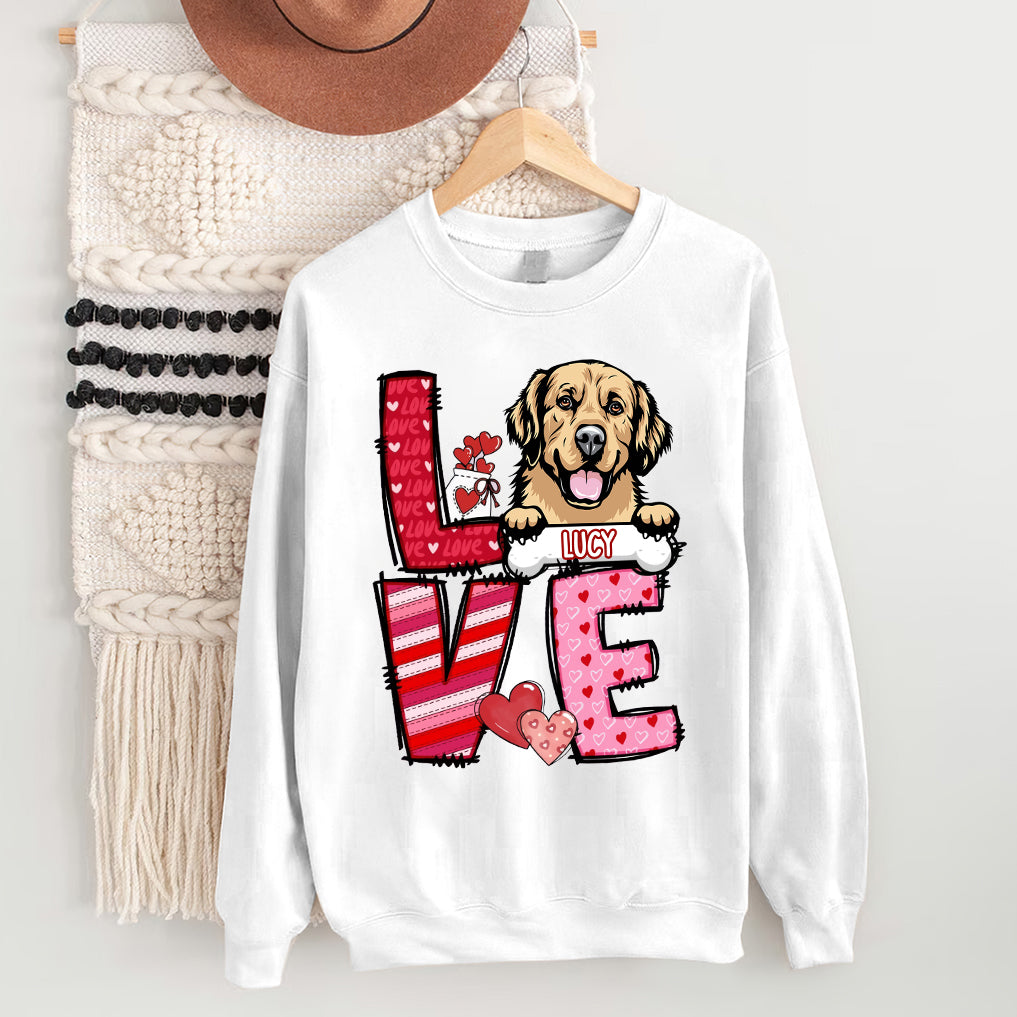 Love Dog Pet Personalized Sweatshirt Hoodie T-shirt CTL25DEC23TT4