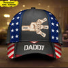 Stars & Stripes, Hand To Hand Daddy Papa American Flag Personalized Cap CTL26APR24CT1