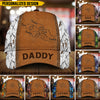 Grandpa Papa Daddy Fist Bump Fathers Day Family Personalized Cap CTL26APR24TT1