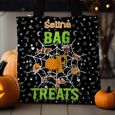 Halloween Personalized Tote Bag Of Treats, Halloween Gift For Kids DCT09AUG23NA3