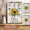 Personalized Blessed To Be Called Nana Sunflower Gift Poster DDL07SEP21VA1 Poster Dreamship
