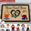 Home Sweet Home Valentine‘s Day Gifts For Couples Custom Doormat DDL11JAN22TP1 Doormat Humancustom - Unique Personalized Gifts