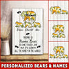 Personalized Name Mama Bears Sunflower Canvas Dhl-15Vn01 Canvas Dreamship 8x12in
