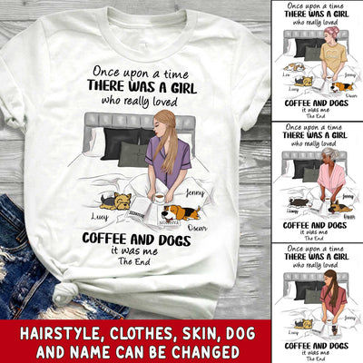 Personalized Dog And Girl There Was A Girl Standard T-Shirt Dhl-16Vn01 2D T-shirt Dreamship S White