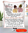 To My Bestie Forever Personalized Gift For Best Friend Fleece Blanket DHL-21DD06 Fleece Blanket Dreamship Medium (50x60in)