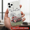 All Of Me Loves All Of You Old Red Truck Custom Name and Date Phone case NLA-24VN001 Phonecase FUEL Iphone iPhone 7