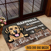 Personalized Dog Breed Happiness Doormat Full Printing Area Rug Templaran.com - Best Fashion Online Shopping Store Small (40 X 60 CM)