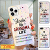 Personalized Name Rockin' The Grandma Life Glass Phone case Glass Phonecase FUEL