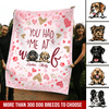Personalized Dogs You Had Me At Woof Fleece Blanket DHL08SEP21TT2 Fleece Blanket Humancustom - Unique Personalized Gifts