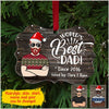 Personalized Christmas World's Best Dad Aluminum Ornament MDF Benelux Ornament Humancustom - Unique Personalized Gifts