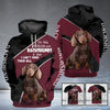 DACHSHUND The Only Problem With Dachshunds Is That I Can't Have Them All 3D Full Printing Hoodie and Unisex Tee 3D Print Mynicewear