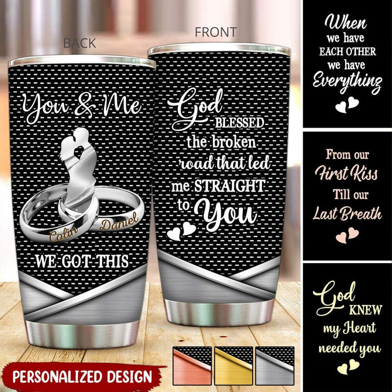 Thank You For Being My Wife, Personalized Tumbler Handle, Gifts For Wi -  GoDuckee