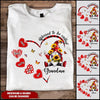 Customized Gnome Grandma Mom Hearts Mothers Day Valentine Family Gift Tshirt Hoodie Sweater HLD09JAN23VA1 White T-shirt and Hoodie Humancustom - Unique Personalized Gifts Classic Tee White S